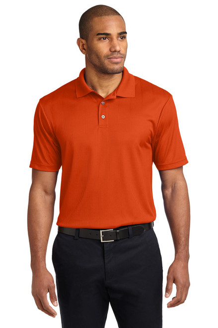 Port Authority® Performance Fine Jacquard Polo. K528 Autumn Orange Port Authority® Performance Fine Jacquard Polo. K528 Autumn Orange