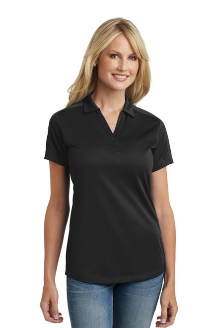 Port Authority® Ladies Diamond Jacquard Polo. L569 Black XS Port Authority® Ladies Diamond Jacquard Polo. L569 Black XS