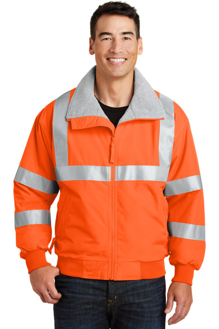 Port Authority® Enhanced Visibility Challenger™ Jacket with Reflective Taping.  SRJ754 Safety Orange/ Reflective XS Port Authority® Enhanced Visibility Challenger™ Jacket with Reflective Taping.  SRJ754 Safety Orange/ Reflective XS