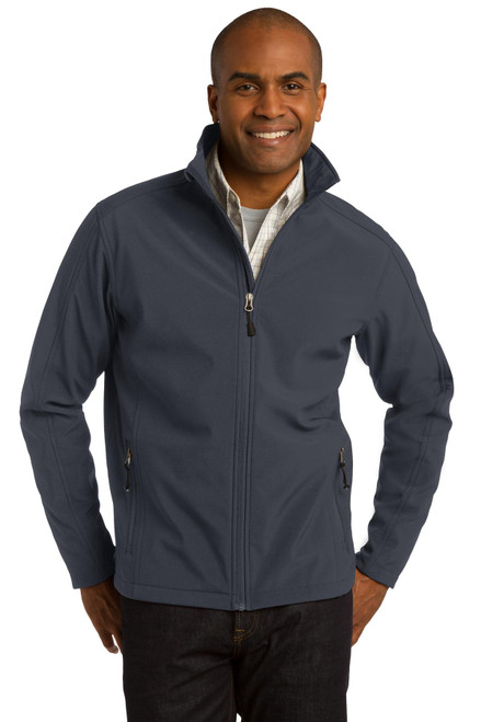 Port Authority® Tall Core Soft Shell Jacket. TLJ317 Battleship Grey Port Authority® Tall Core Soft Shell Jacket. TLJ317 Battleship Grey