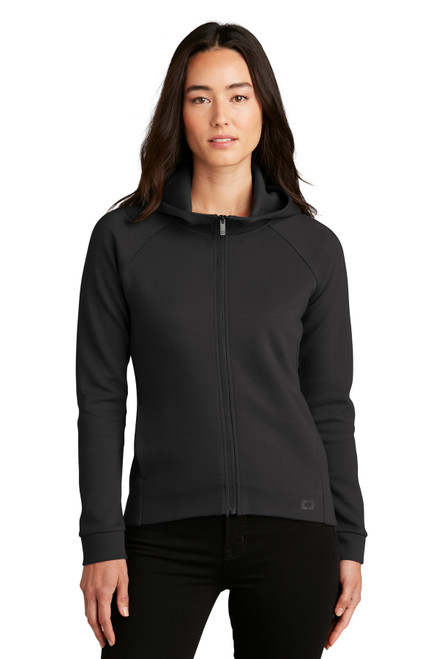 OGIO® Ladies Bolt Full-Zip Hoodie LOG850 Blacktop OGIO® Ladies Bolt Full-Zip Hoodie LOG850 Blacktop