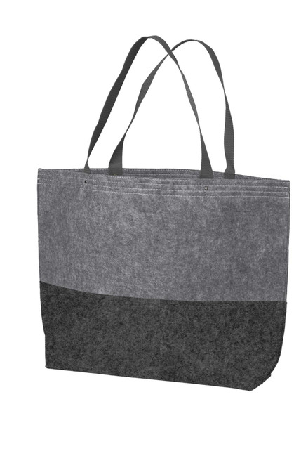 Port Authority® Large Felt Tote. BG402L Felt Charcoal/ Felt Grey