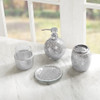 Glistening Mosaic Elegance Glass Bath Accessory Set of 4