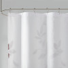 Floral Burnout Printed Shower Curtain