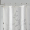 Floral Burnout Printed Shower Curtain