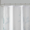 Floral Burnout Printed Shower Curtain