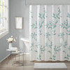 Floral Burnout Printed Shower Curtain