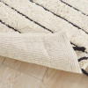 Artisan Striped Cotton Bath Rug with Tassels