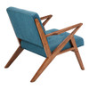 Modern Mid-Century Wood Lounge Chair