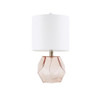 Pink Geometric Glass Table Lamp