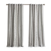 Geo Print Chenille Window Curtain