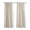 Geo Print Chenille Window Curtain