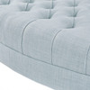 Oval Ottoman Button Tufted Bench