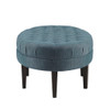 Oval Ottoman Button Tufted Bench
