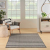 Coastal Whispers Charcoal Ivory Outdoor Rug