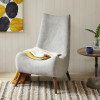 Transitional Armless Modern Accent Chair