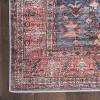 EraBlend Harmony: Washable Rug in Timeless Navy and Brick Red