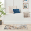 Abstract Harmony: The Fusion of Modern and Rustic in a Washable Rug