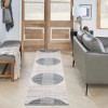 Semi-Circle Serenity: The Contemporary Mid-Century Modern Rug