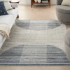 Semi-Circle Serenity: The Contemporary Mid-Century Modern Rug