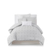 Cozy Elegance: Brooklyn Cotton Chenille Dot Comforter/Duvet Cover Set