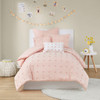 Cozy Elegance: Brooklyn Cotton Chenille Dot Comforter/Duvet Cover Set