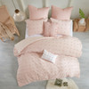 Cozy Elegance: Brooklyn Cotton Chenille Dot Comforter/Duvet Cover Set