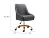 Madelaine Office Chair: Where Deco Meets Modern Glam