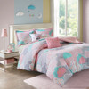 Cloud Reversible Cotton Quilt Set with Throw Pillows
