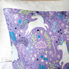 Lola Unicorn Reversible Cotton Quilt Set with Throw Pillows