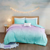 Glimmer Metallic Glitter Printed Reversible Comforter Set