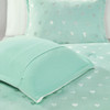 Rosalie Metallic Printed Plush Comforter Set