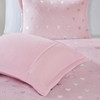 Rosalie Metallic Printed Plush Comforter Set