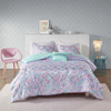 Pearl Metallic Printed Reversible Comforter Set