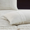 Essence Oversized Cotton Clipped Jacquard Comforter Set with Euro Shams and Throw Pillows