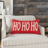 Santa's Laugh Festive Knit Pillow