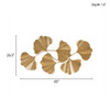 Faye Gold Foil Metal Ginkgo Leaf Wall Decor