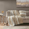 Madison Park Zuri Faux Fur Square Pillow