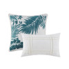 Kiawah Island 5 Piece Cotton Duvet Cover Set with Throw Pillow