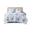 Pismo Beach 6 Piece Oversized Cotton Comforter Set with Throw Pillows