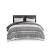 Mila 3 Piece Cotton Duvet Cover Set with Chenille Tufting