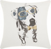 Glamour Pooch Embellished Throw Pillow