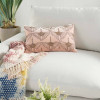 Deco Glamour Beaded Lumbar Pillow