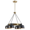 Abbott 4-Light Metal Shade Chandelier