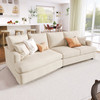 3 Seat Streamlined Sofa with Removable Back and Seat Cushions and 2