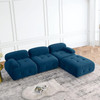 Tufted Chill 'N' Chic Navy DIY Modular Sectional Sofa Set