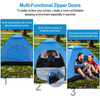 4 Persons Camping Waterproof Tent Pop Up Tent Instant Setup Tent w/2 Mosquito Net Doors Carrying Bag Folding 4 Seasons 