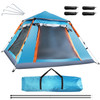 4-5 Person Camping Tent Outdoor Foldable Waterproof Tent with 2 Mosquito Nets Windows Carrying Bag for Hiking Climbing Adventure