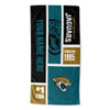 OFFICIAL NFL Colorblock Personalized Beach Towel - Jaguars [Personalization Only]