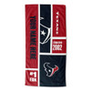 OFFICIAL NFL Colorblock Personalized Beach Towel - Texans [Personalization Only]